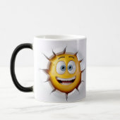 Gezicht Emoticon Doorbraak Magische Mok (Links)