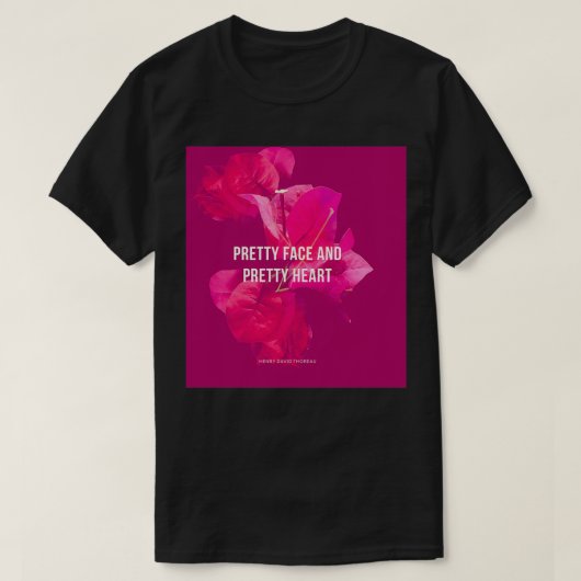 gezicht en  hart t-shirt (Design voorkant)