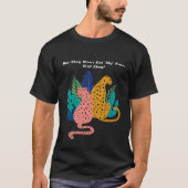 Gezicht eten luipaarden t-shirt (Voorkant)