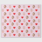 Gezicht Gift Wrap, Aangepaste Foto Gift Wrap, Baby Cadeaupapier (Vlak)