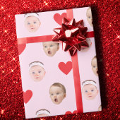 Gezicht Gift Wrap, Aangepaste Foto Gift Wrap, Baby Cadeaupapier