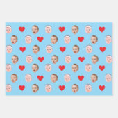 Gezicht Gift Wrap, Aangepaste Foto Gift Wrap, Baby Inpakpapier Vel (Voorkant 3)