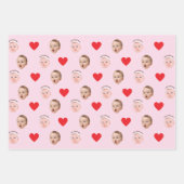 Gezicht Gift Wrap, Aangepaste Foto Gift Wrap, Baby Inpakpapier Vel (Voorkant)