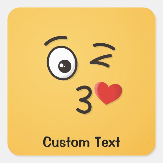 Gezicht gooien van een Kiss Classic Ronde Sticker (Voorkant)