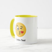 Gezicht gooien van een kus Mok (Voorkant links)