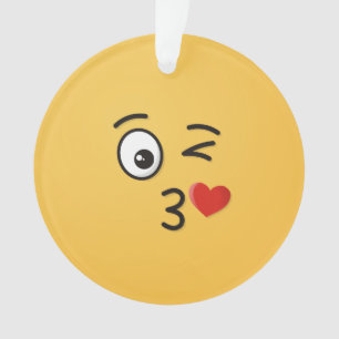 Gezicht gooien van een kus Ornament