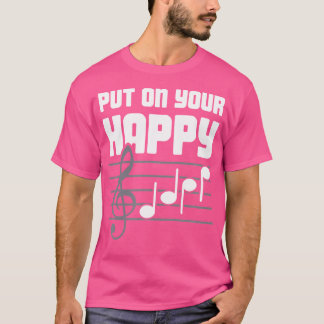 Gezicht - Grappige Pianoles Pianospeler  Piano The T-shirt