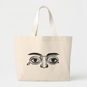 gezicht grote tote bag