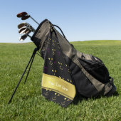 gezicht, halloween, symbool, glimlach, grappig, sc golfhanddoek (Groen)