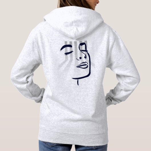 gezicht hoodie (Achterkant)