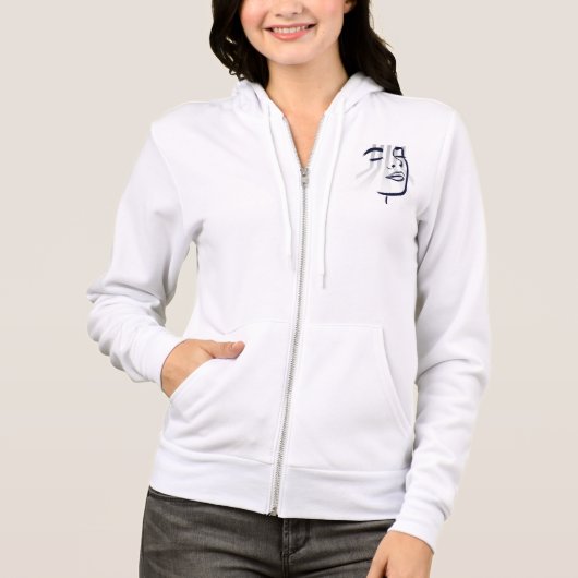 gezicht hoodie (Voorkant)