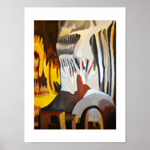 Gezicht in de Rocks Poster