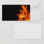 Gezicht in de vlammen visitekaartje (Voorkant / Achterkant)