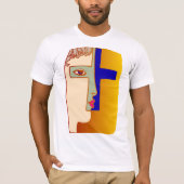 Gezicht in een cross Mannen T-shirt (Voorkant)