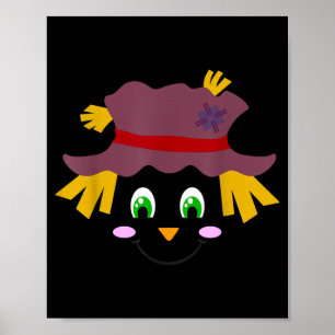 Gezicht in een hoed Grappige Thanksgiving Hallowee Poster