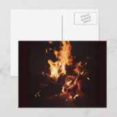 Gezicht in het Briefkaart Flames (Voorkant / Achterkant)