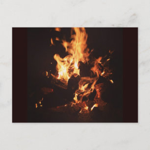 Gezicht in het Briefkaart Flames