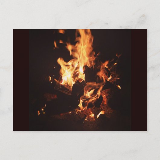 Gezicht in het Briefkaart Flames (Voorkant)