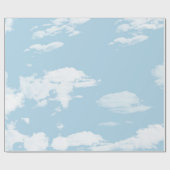 Gezicht in wolken cadeaupapier (Vlak)