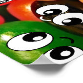 gezicht jellybeans poster (Hoek)