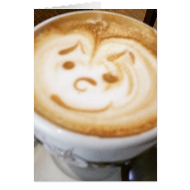 Gezicht koffie latte (Voorkant)