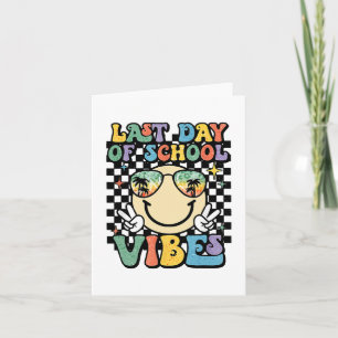 Gezicht Laatste dag van school Vibes Gles Tropisch Kaart