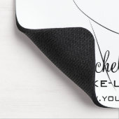 Gezicht Lash Extensions Roze lippen Muismat (Hoek)