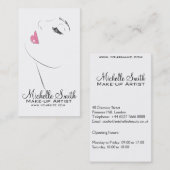 Gezicht Lash Extensions Roze lippen Visitekaartje (Voorkant / Achterkant)