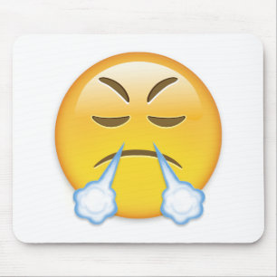Gezicht met blik op Triumph Emoji Muismat