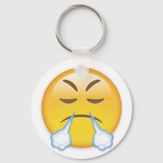 Gezicht met blik op Triumph Emoji Sleutelhanger (Voorkant)
