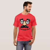 Gezicht met bril t-shirt (Voorkant volledig)