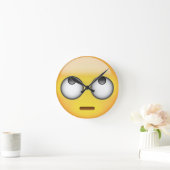 Gezicht met draaiende ogen Emoji Ronde Klok (Huis)