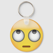 Gezicht met draaiende ogen Emoji Sleutelhanger (Voorkant)
