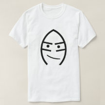 Gezicht met een glimlach, wit