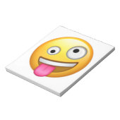 Gezicht met één grote en één kleine oog - Emoji Notitieblok (Linkerzijde)