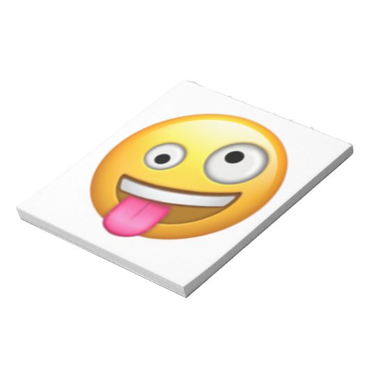 Gezicht met één grote en één kleine oog - Emoji Notitieblok (Linkerzijde)
