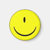 Gezicht met één ooggrappige Button badge Magneet (Voorkant)