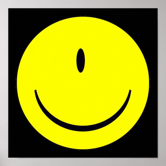 Gezicht met één Poster voor grappige gebarenteken (Voorkant)