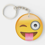 Gezicht met eend tong en oogoogoogji sleutelhanger (Voorkant)