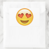 Gezicht met hartvormige ogen emoji sticker (Tas)