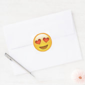 Gezicht met hartvormige ogen emoji sticker (Envelop)