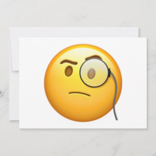 Gezicht met monocle - Emoji (Voorkant)