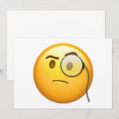 Gezicht met monocle - Emoji (Voorkant / Achterkant)