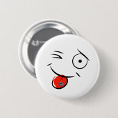 Gezicht met Pierced Tongue Button (Voorkant /achterkant)