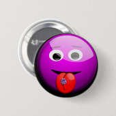 Gezicht met Pierced Tongue Button (Voorkant /achterkant)