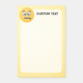 Gezicht met ritssluiting post-it® notes (Voorkant)