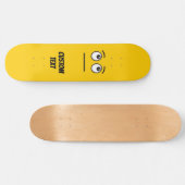 Gezicht met Rollende Ogen Persoonlijk Skateboard (Horizontaal)