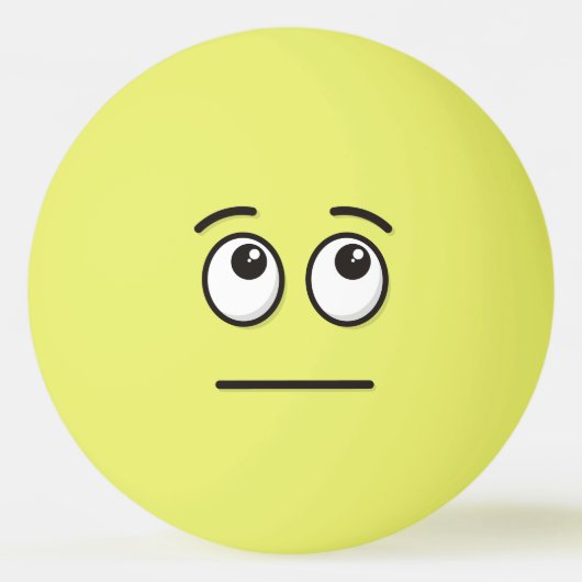 Gezicht met Rolling Eyes Ping-Pong Ball (Voorkant)