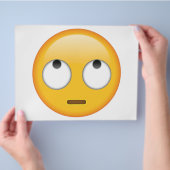 Gezicht met rologen - Emoji Flyer (Hand)