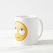 Gezicht met rologen - Emoji Koffiemok (Voorkant rechts)